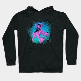 The Deranged King (Purple on Blue) : A Fantasy Character Hoodie